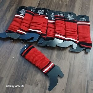 Vans Bold Red and Black Casual Socks